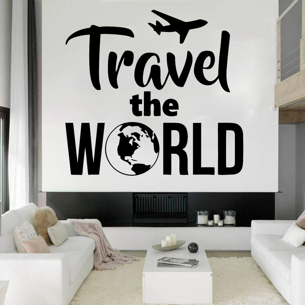 Office Furniture World - Autocollants muraux d'agence de voyage B600,
