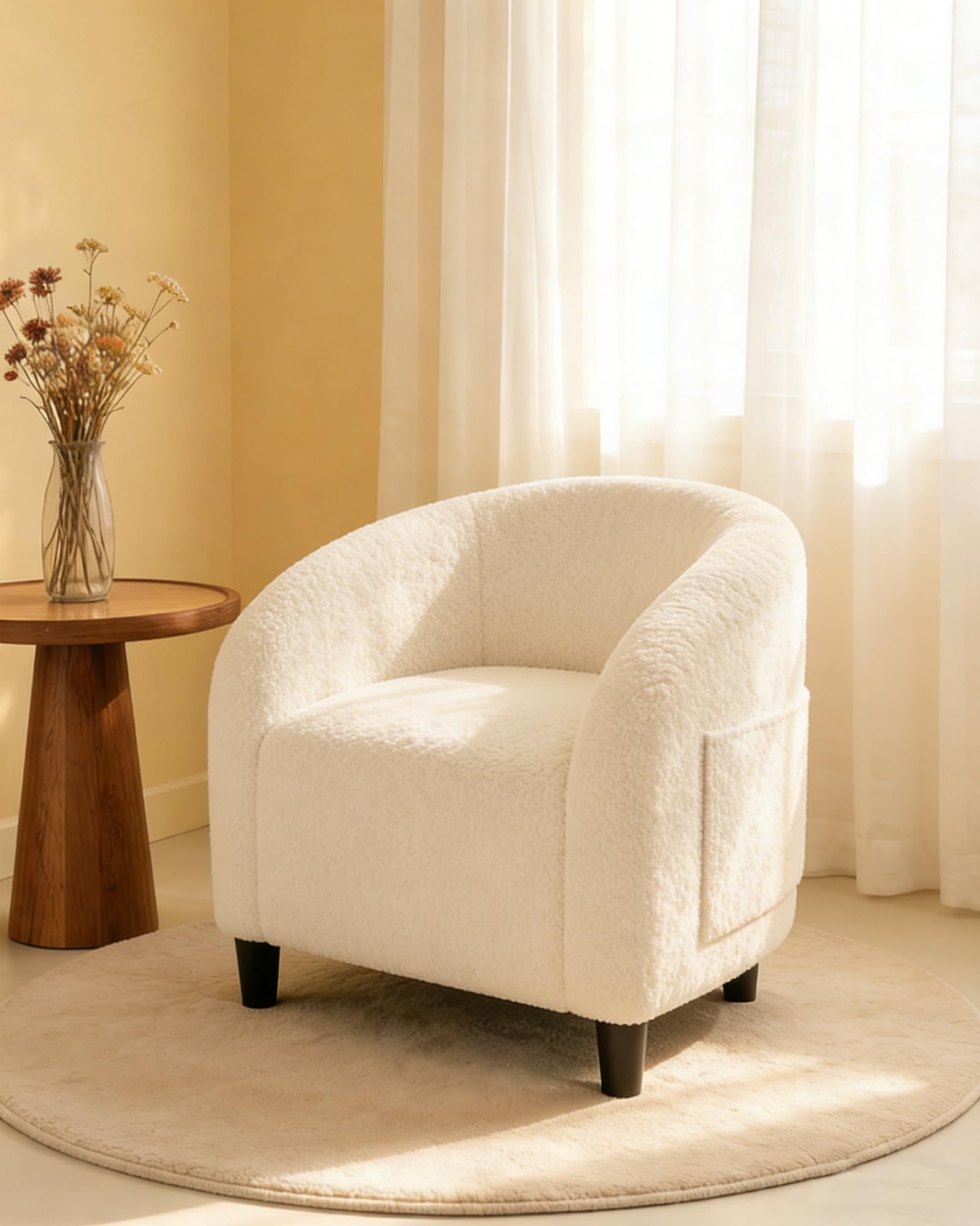 Office Furniture Hong Kong - Fauteuil d'appoint en bouclette, fauteuils baril,