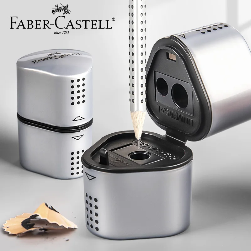 Faber-Castell Pencil Grip - Taille-crayon manuel 3-en-1 Faber-Castell Grip Trio
