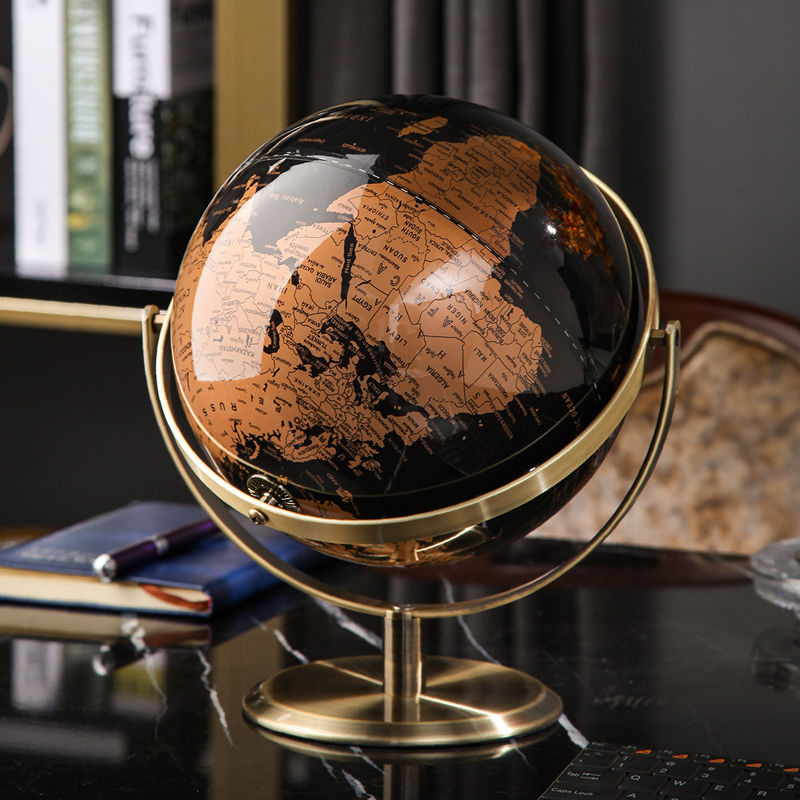 Office Furniture World - Globe terrestre complet en métal et