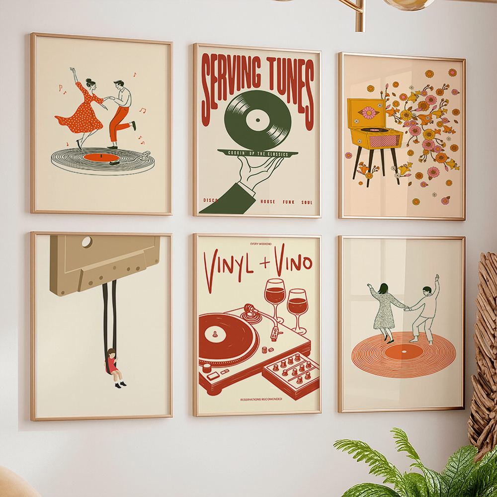 Office Furniture Equipment - 1 pièce Affiche murale vintage sur