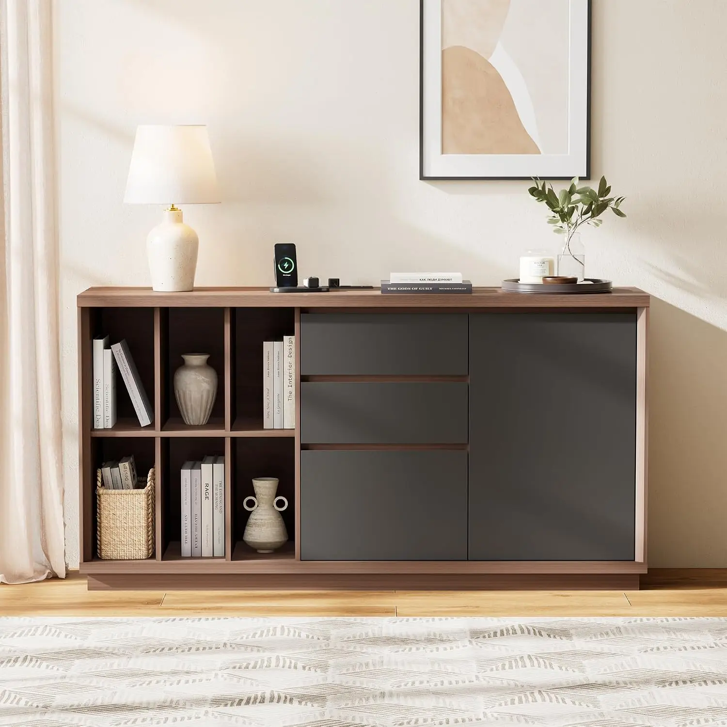 Credenza Office Storage - Armoire de classement de 60 pouces
