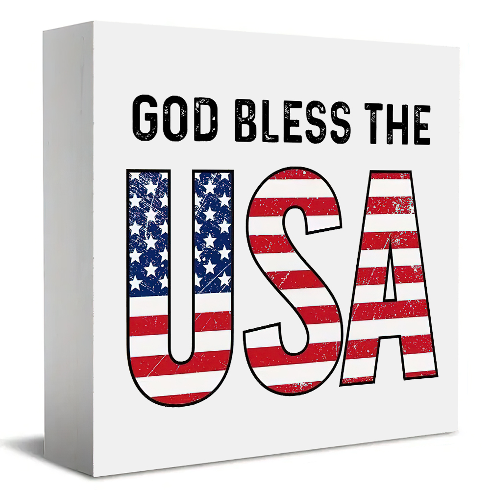 Office Furniture In Usa - 1 panneau patriotique God Bless The