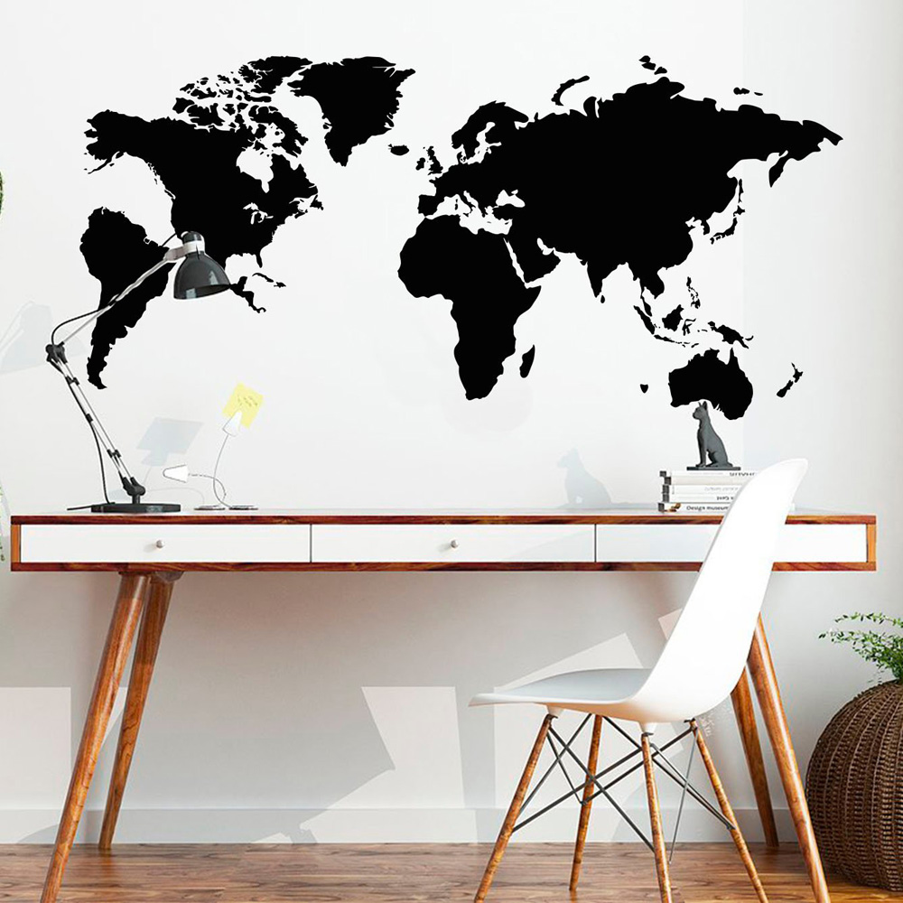 Office Furniture World - Autocollant mural de la carte du