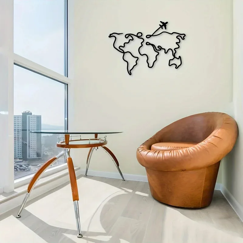 Office Furniture World - 1 pièce Sculpture murale en métal