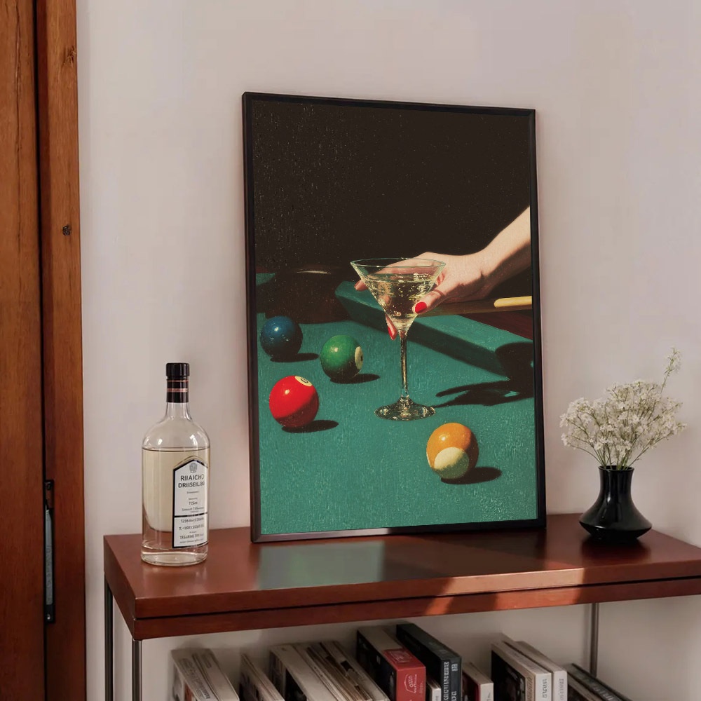 1 affiche vintage de billard,  - Office Furniture Equipment avis et prix