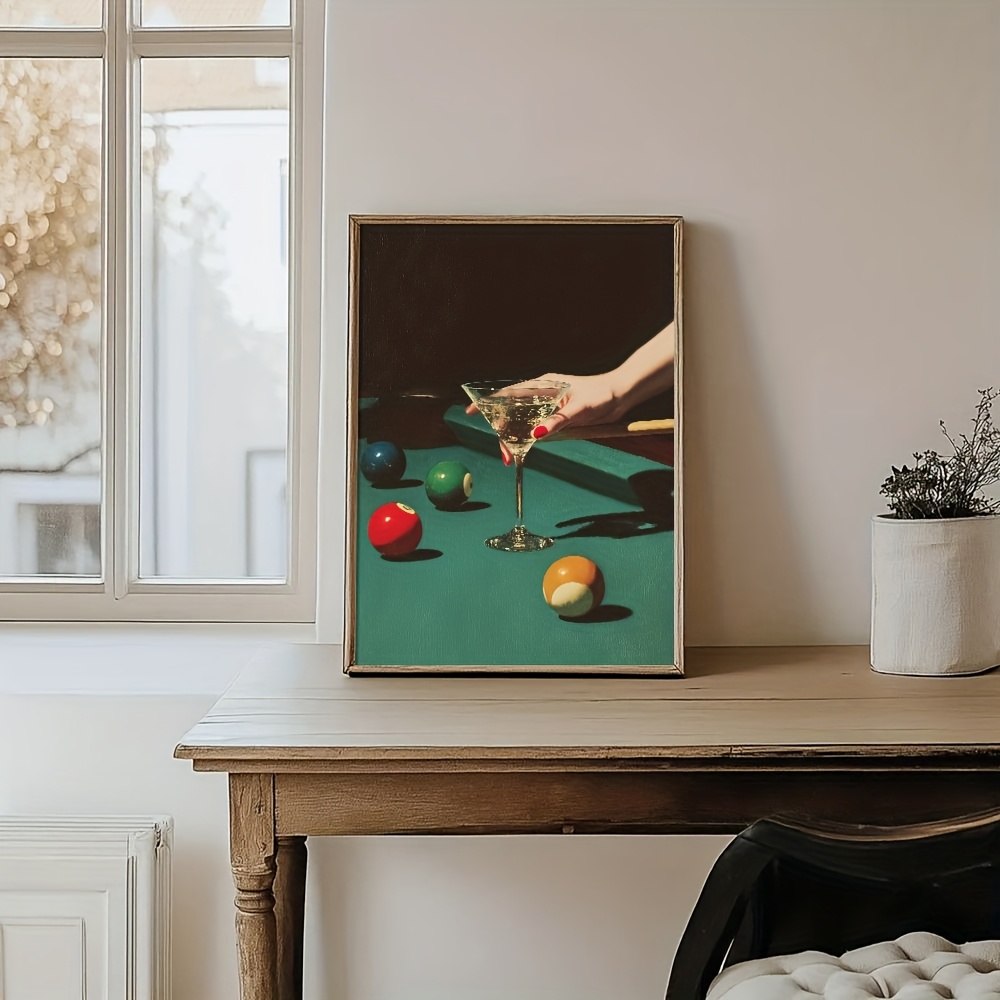 1 affiche vintage de billard,  - Office Furniture Equipment avis et prix