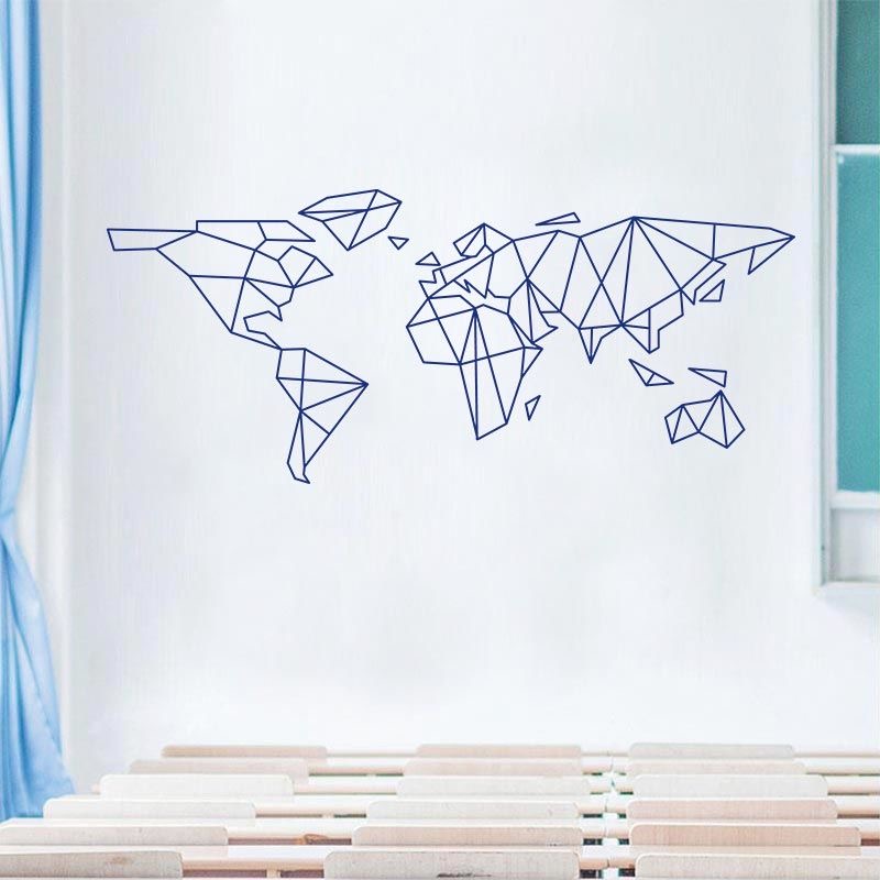 Autocollant mural carte du mon - Office Furniture World avis et prix