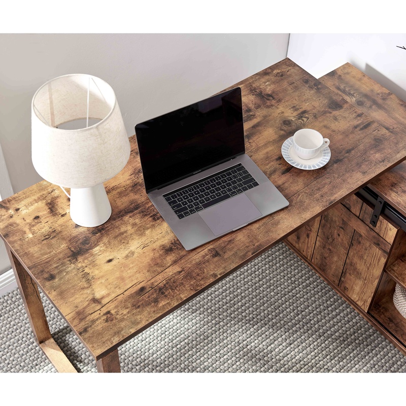 Bureau en forme de L avec rang - Credenza Office Storage avis et prix