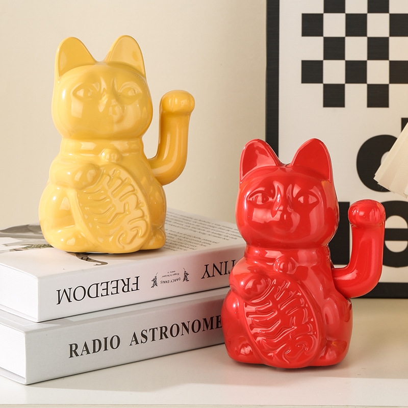 Chat en céramique porte-bonheu - Work Office Furniture avis et prix