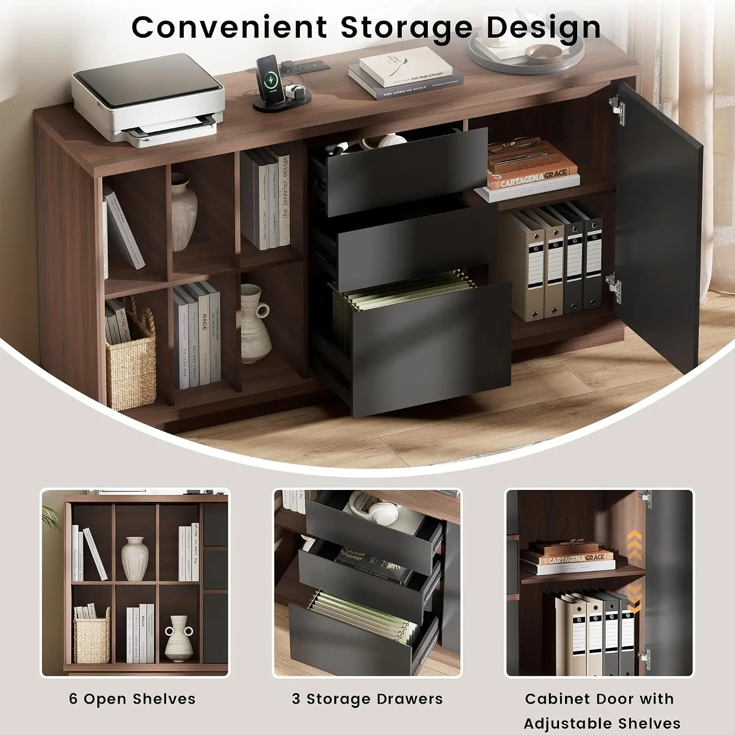Armoire de classement de 60 po - Credenza Office Storage avis et prix