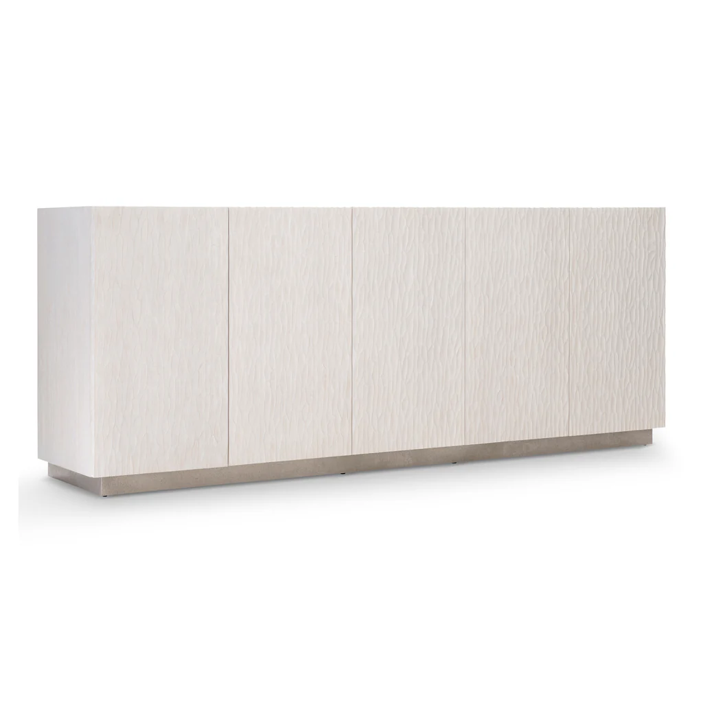 Meuble TV moderne blanc textur - Credenza Office Storage avis et prix