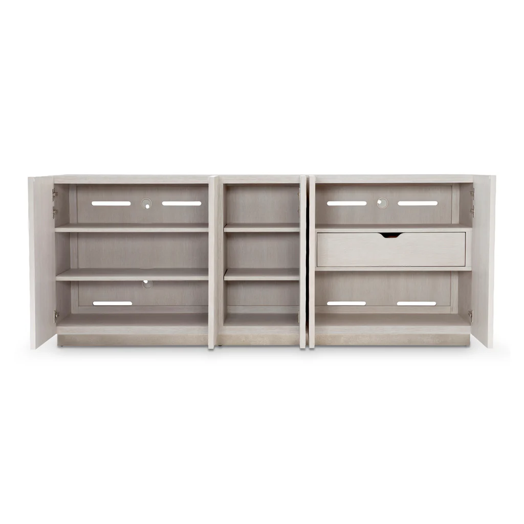 Meuble TV moderne blanc textur - Credenza Office Storage avis et prix