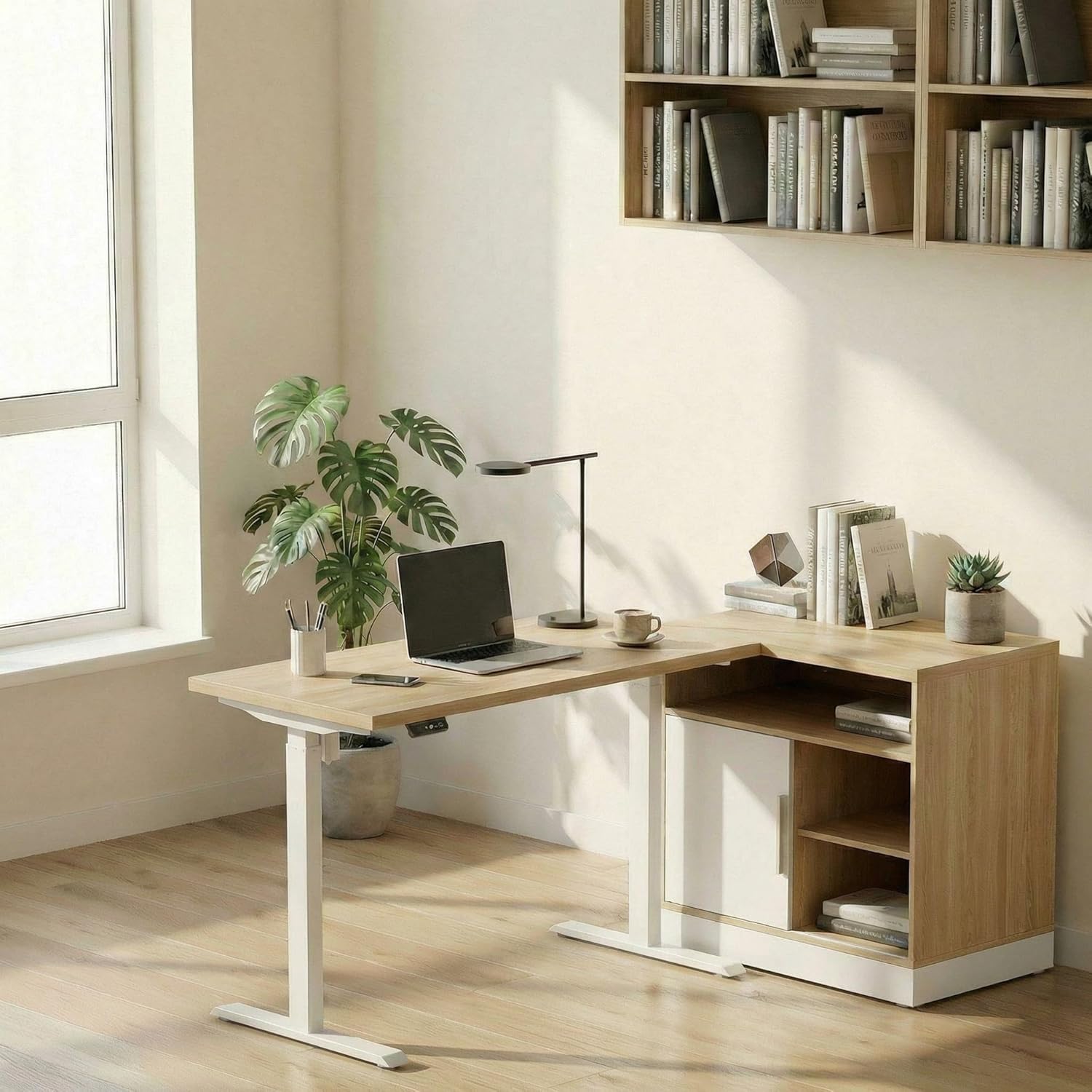 Bureau debout électrique avec  - Credenza Office Storage avis et prix