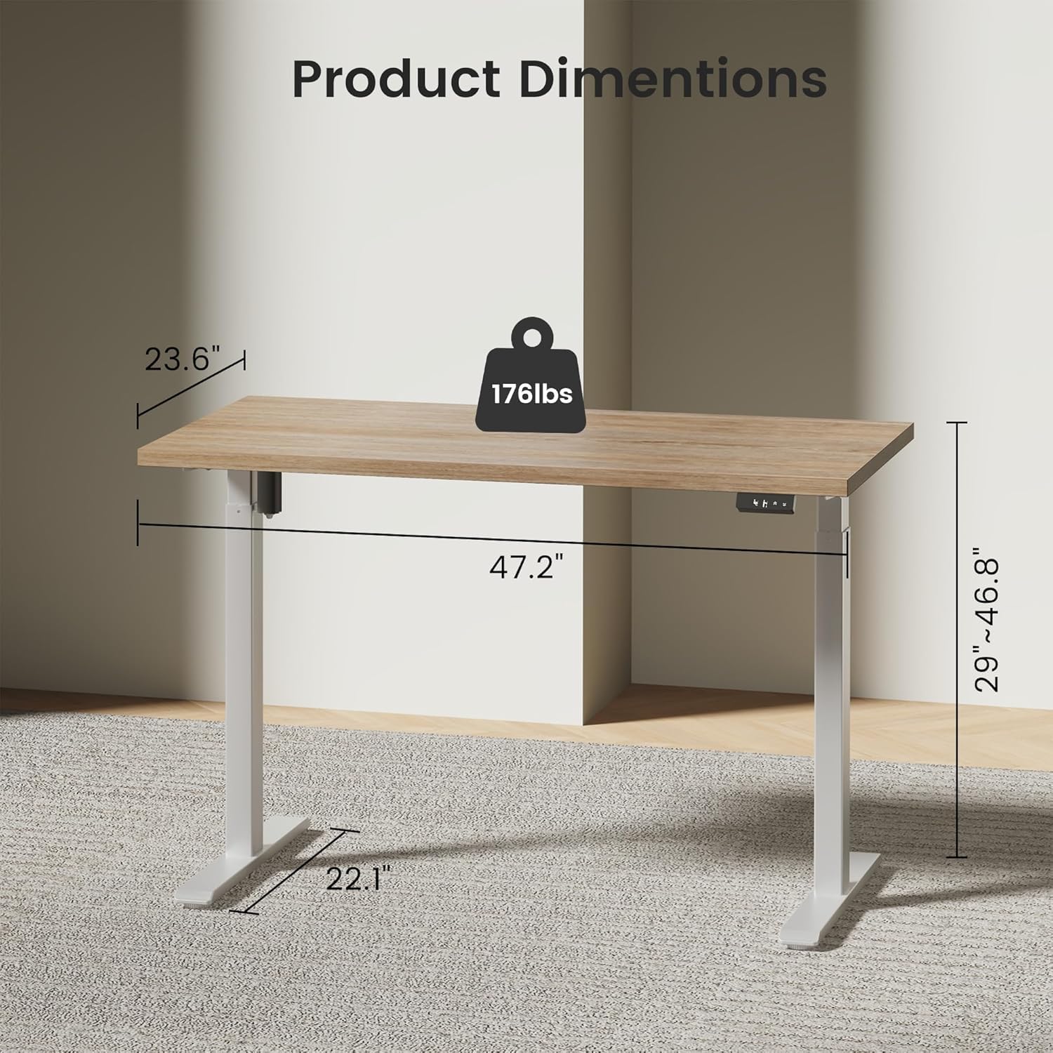 Bureau debout électrique avec  - Credenza Office Storage avis et prix