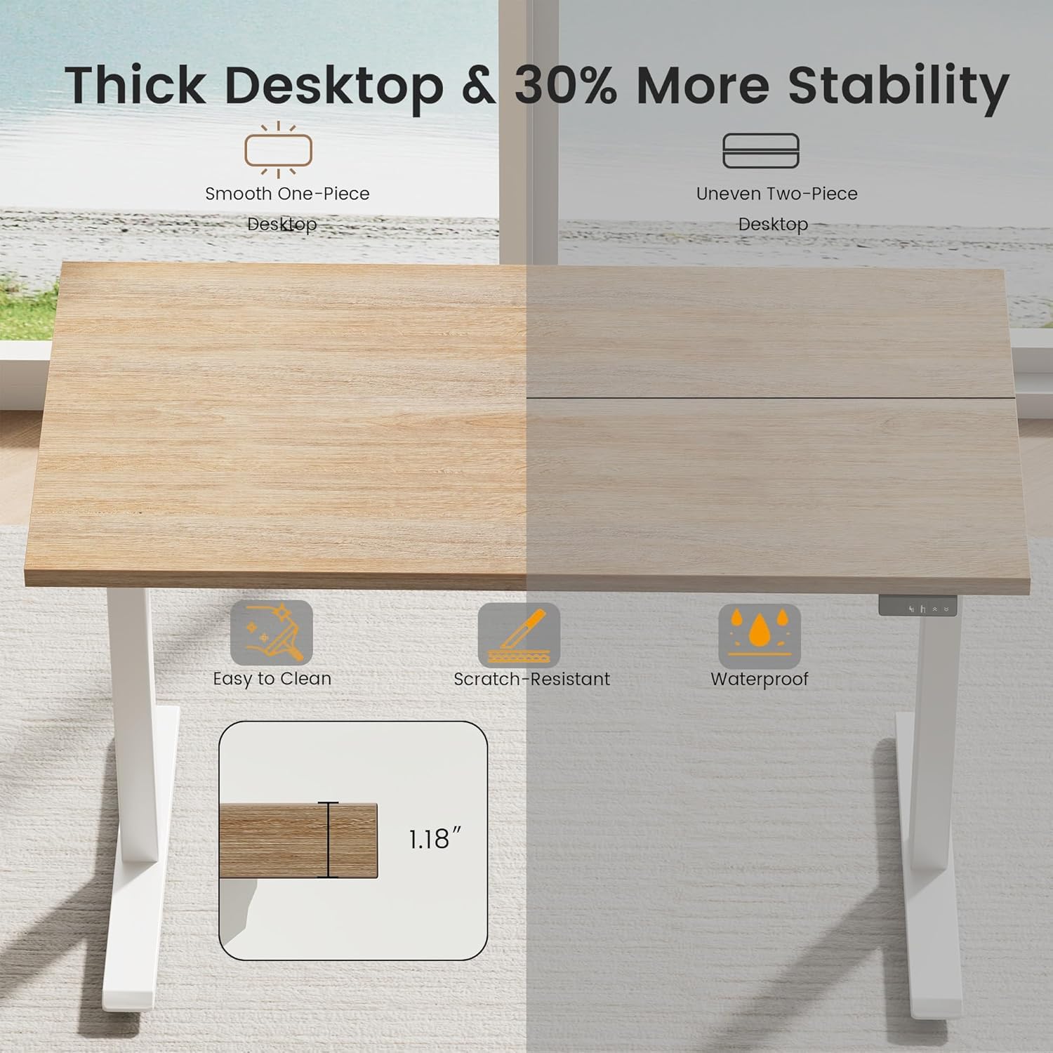Bureau debout électrique avec  - Credenza Office Storage avis et prix
