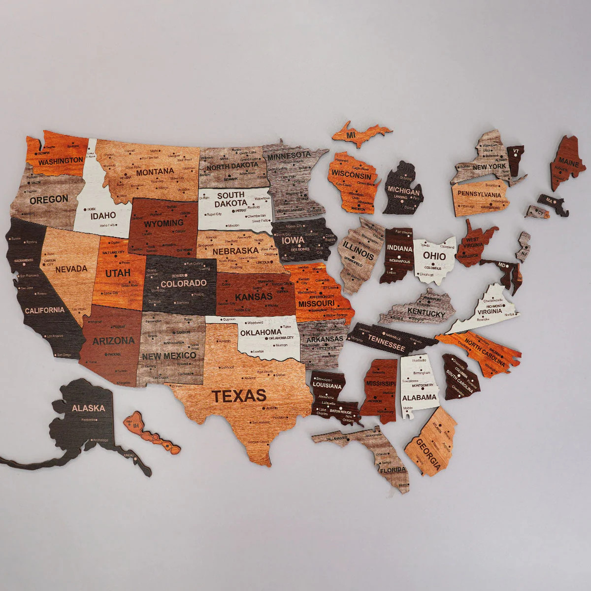 Autocollant mural Puzzle carte - Office Furniture In Usa avis et prix