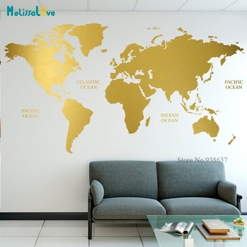 Autocollant de carte du monde  - Office Furniture World avis et prix
