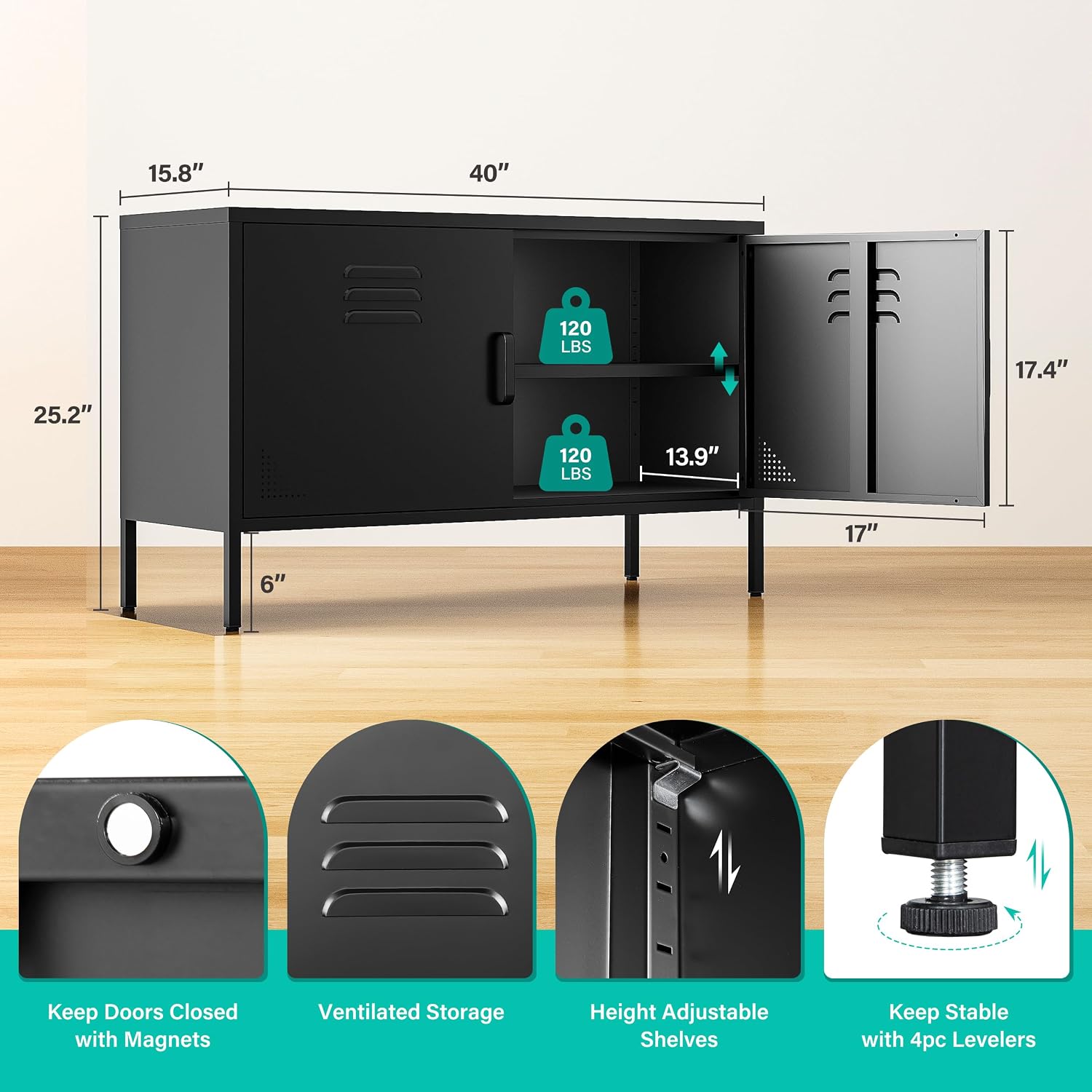 Armoire de rangement en métal  - Credenza Office Storage avis et prix