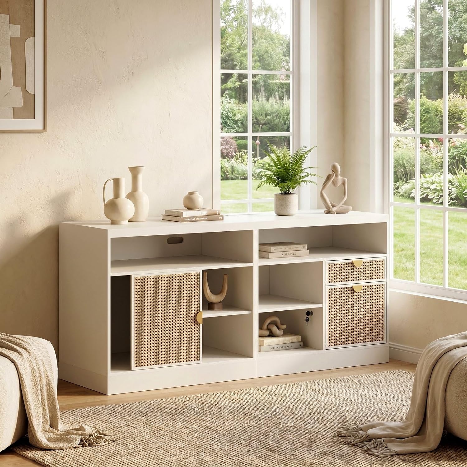 Buffet de 63 pouces avec 2 tir - Credenza Office Storage avis et prix