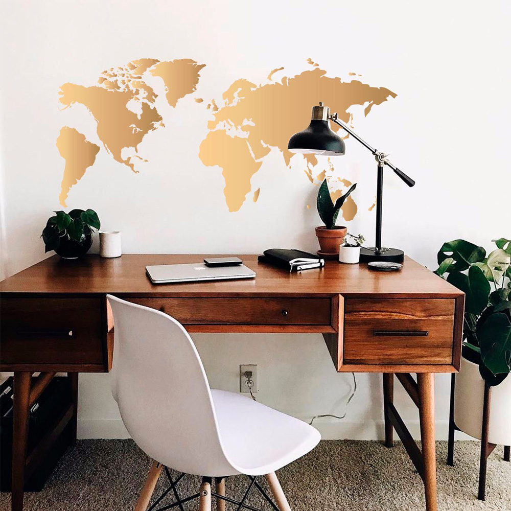 Autocollant mural de la carte  - Office Furniture World avis et prix