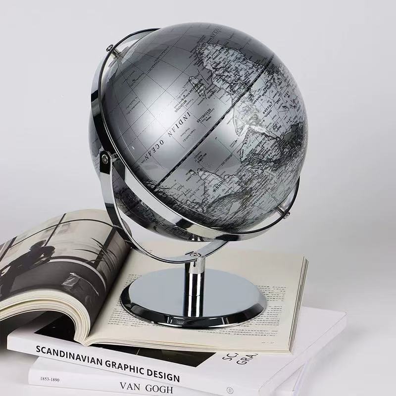 Globe Terrestre de Luxe Argent - Office Furniture World avis et prix
