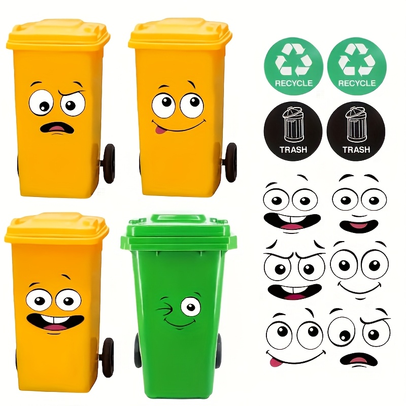 4 autocollants pour poubelle,  - Office Furniture Recycling avis et prix