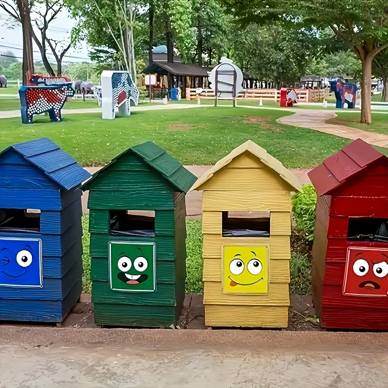 4 autocollants pour poubelle,  - Office Furniture Recycling avis et prix